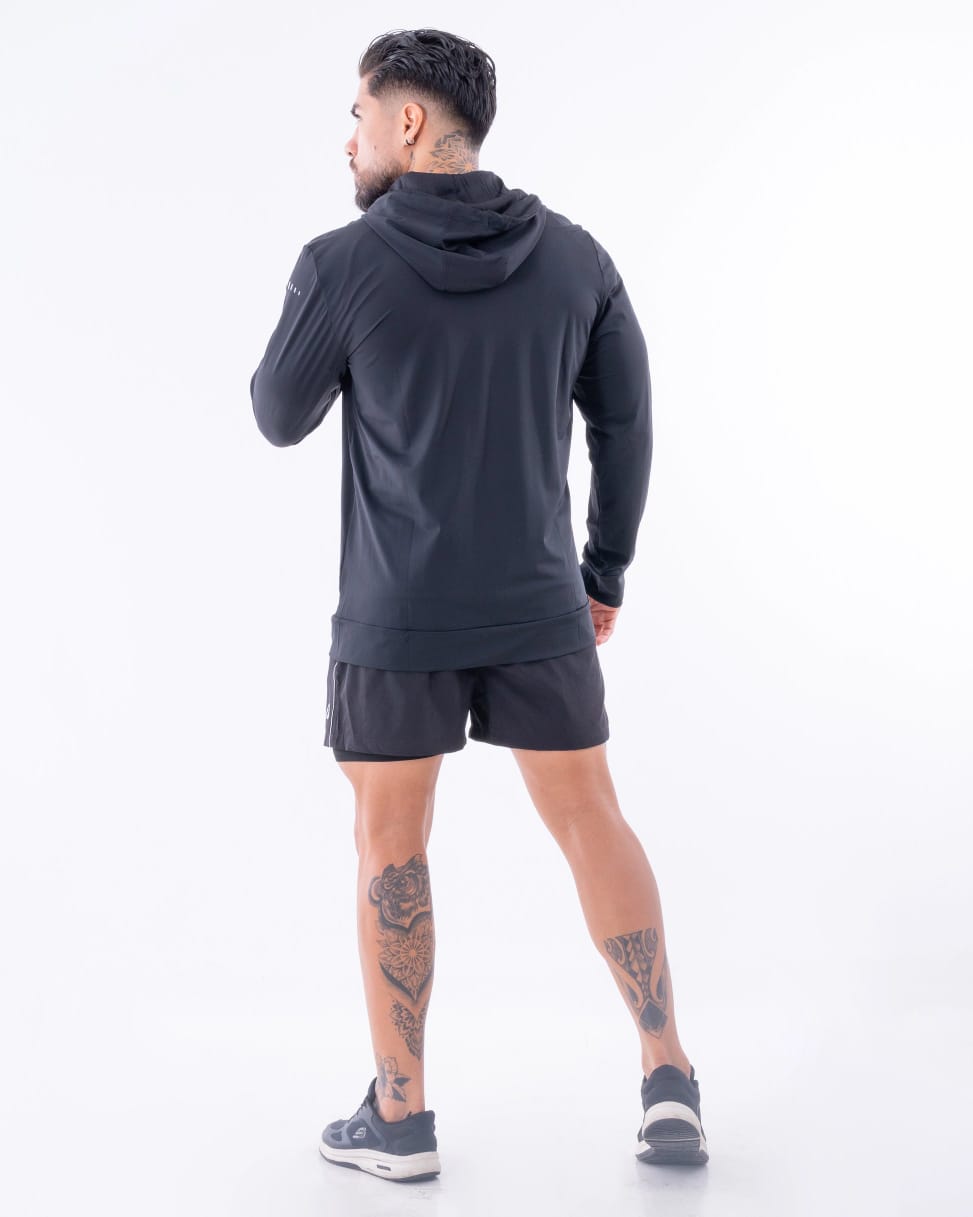 Chaqueta Rompevientos Hombre Negra