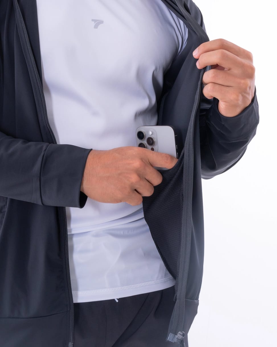 Chaqueta Rompevientos Hombre Negra