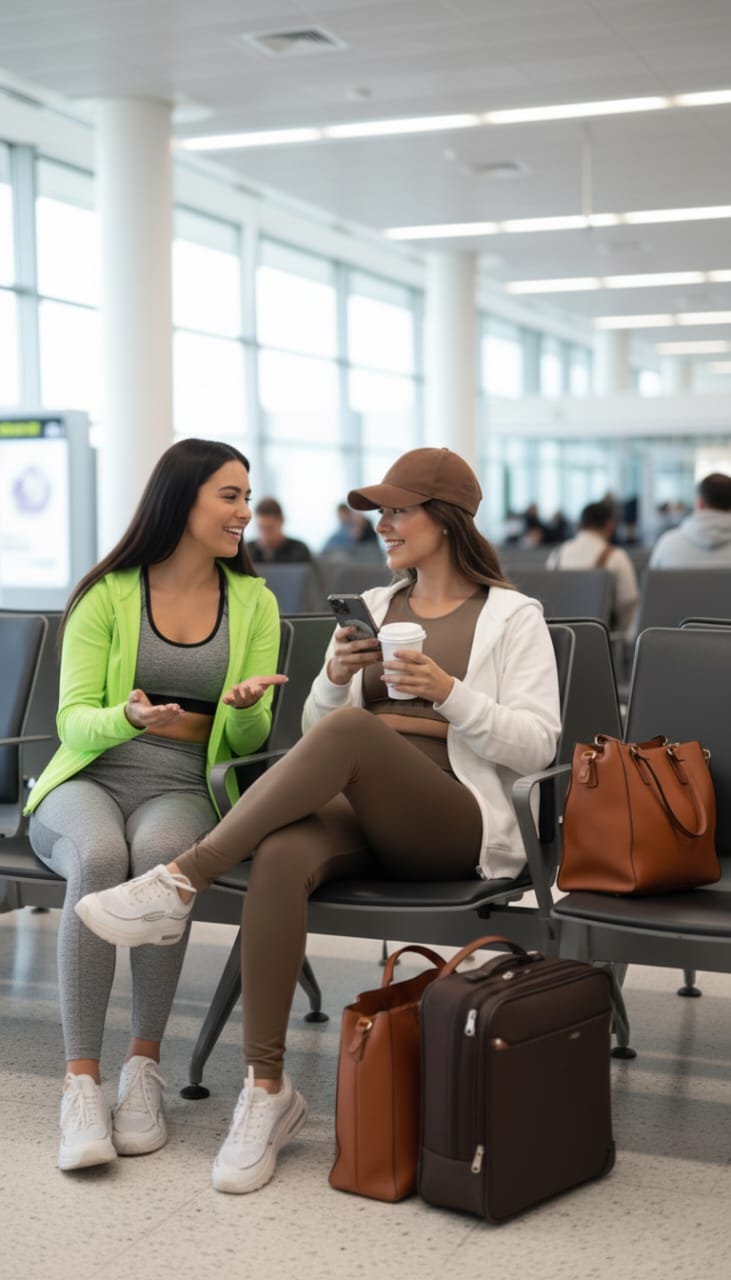 Conjunto Deportivo Café Top Espalda Ancha