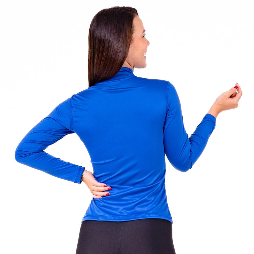 Buzo Running Mujer Azul Rey