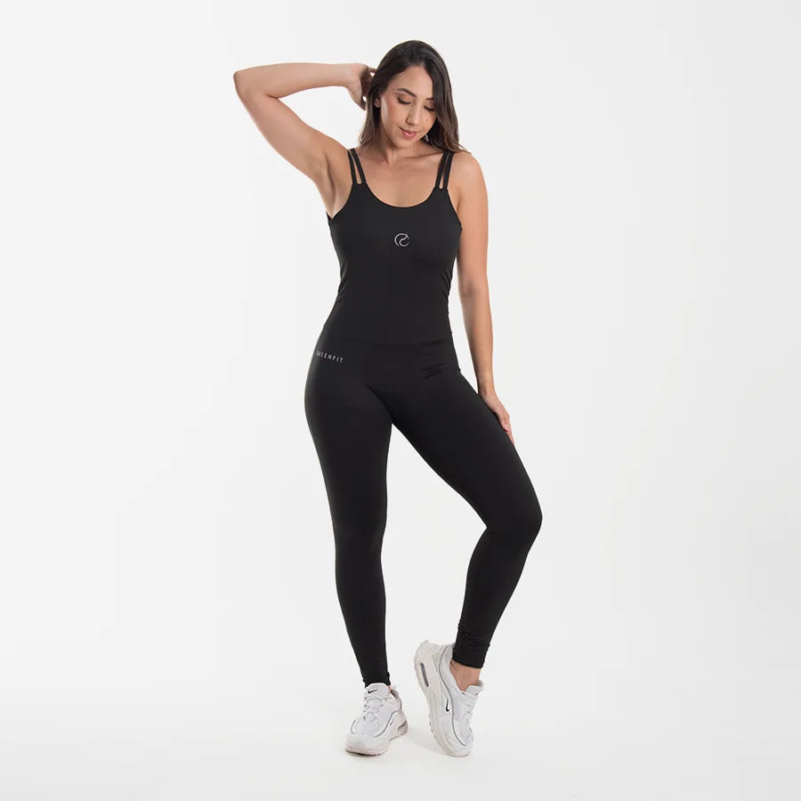Enterizo Deportivo Negro